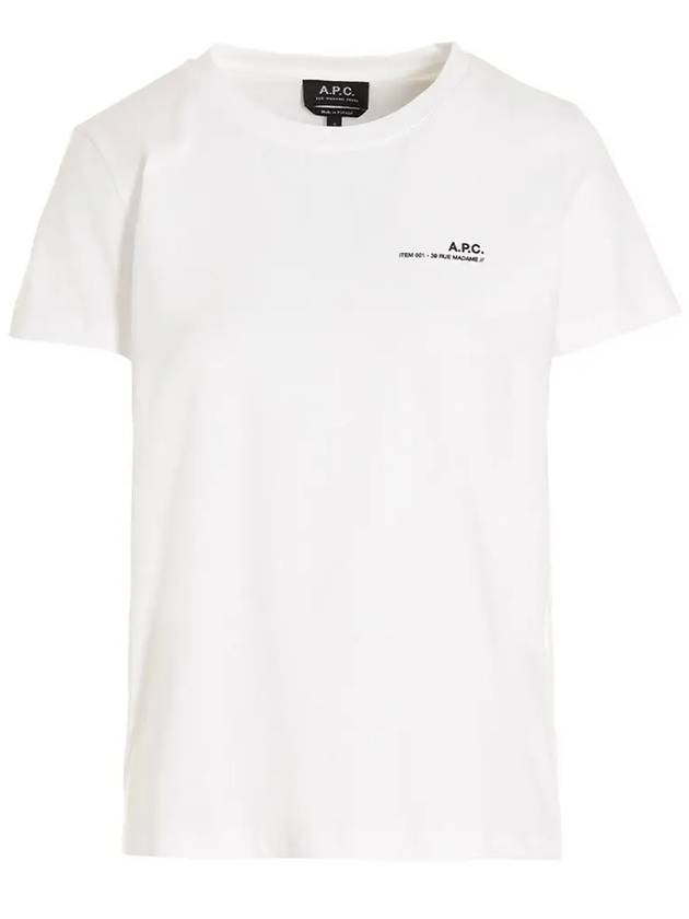 Item Logo Crew Neck Short Sleeve T-Shirt White - A.P.C. - BALAAN 2