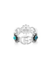 Double G Mother Of Pearl Ring Silver - GUCCI - BALAAN 2