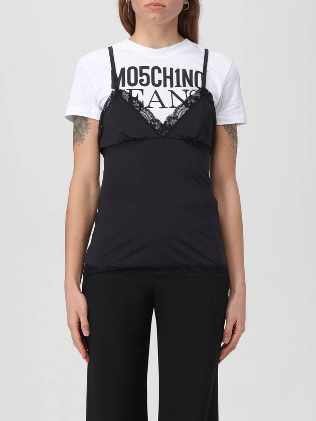 T-shirt Moschino Jeans con top sovrapposto - MOSCHINO - BALAAN 1