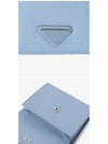 Triangle Logo Neck Strap Card Wallet Blue - PRADA - BALAAN 4