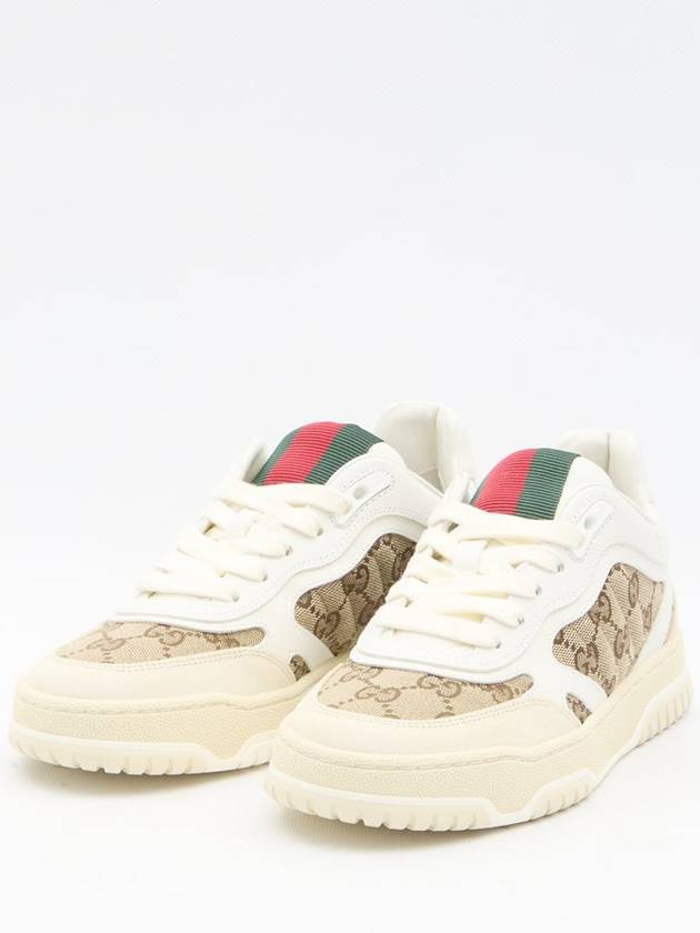 Original GG Canvas Low Top Sneakers Beige White - GUCCI - BALAAN 3