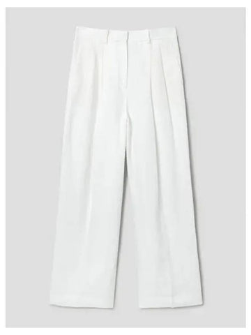 Women s Galina Linen Double Pleated Pants Trousers White Domestic Product GM0024052169567 - THEORY - BALAAN 1