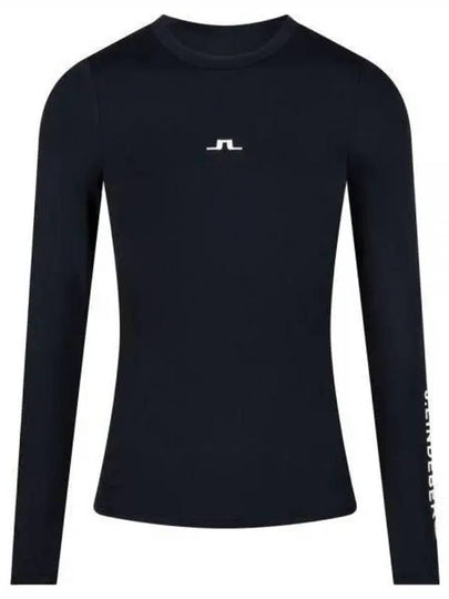 Tekla Slim Crew Neck Long Sleeve T-Shirt Black - J.LINDEBERG - BALAAN 2