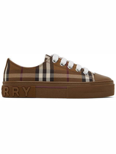 Kids Check Logo Sneakers Burch Brown - BURBERRY - BALAAN 1