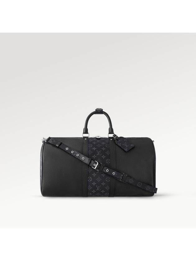 Keepall Bandoulier 50 Duffel Bag Black - LOUIS VUITTON - BALAAN 2