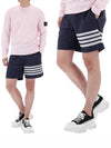 4 Bar Stripe Track Shorts Navy - THOM BROWNE - BALAAN 2