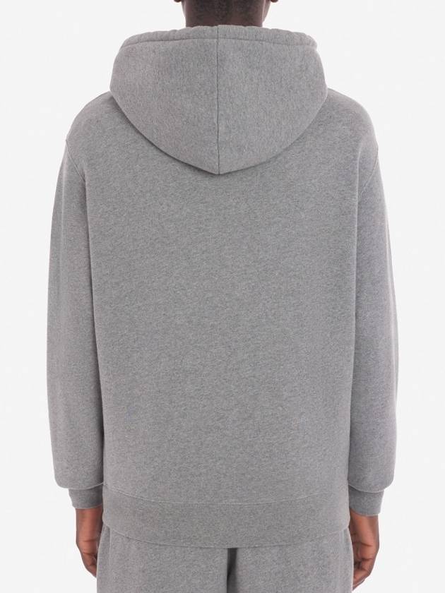 Foxhead Patch Comfort Zipper Hooded Medium Grey Melange - MAISON KITSUNE - BALAAN 6