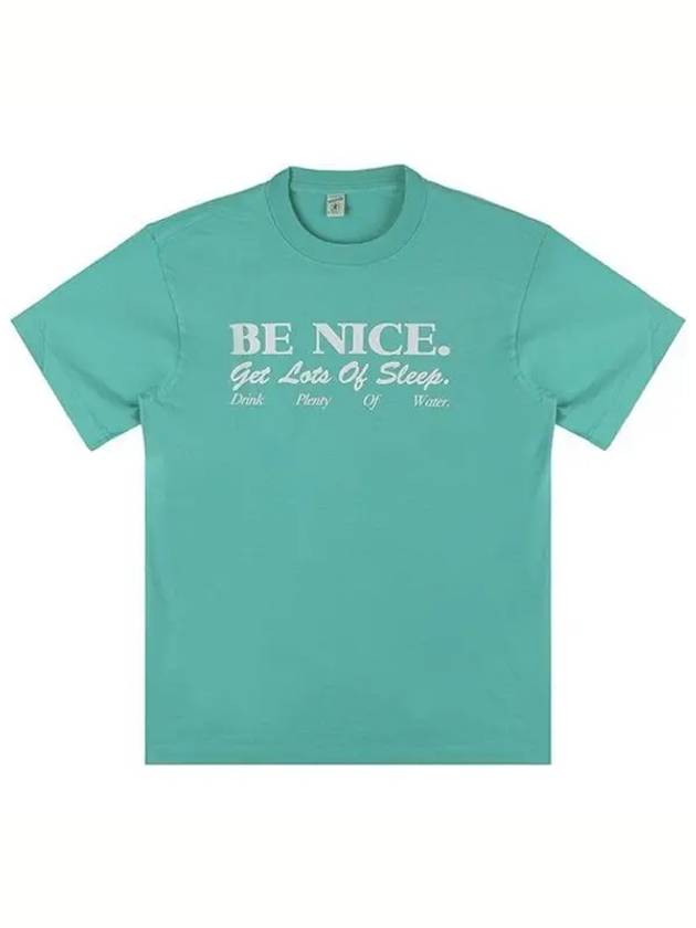 Be Nice Cotton Short Sleeve T-Shirt Green - SPORTY & RICH - BALAAN 2