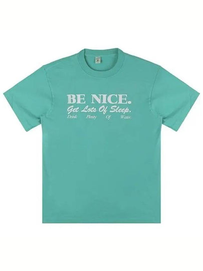 Be Nice Cotton Short Sleeve T-Shirt Green - SPORTY & RICH - BALAAN 2