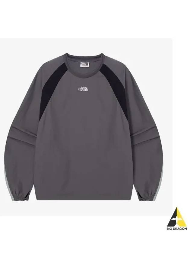 The North Face NM5MQ53J White Label Bandon Woven Crew Neck - THE NORTH FACE - BALAAN 1