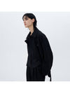 Hitch Belted Oversized Half Single Coat Black - ETCH - BALAAN 3