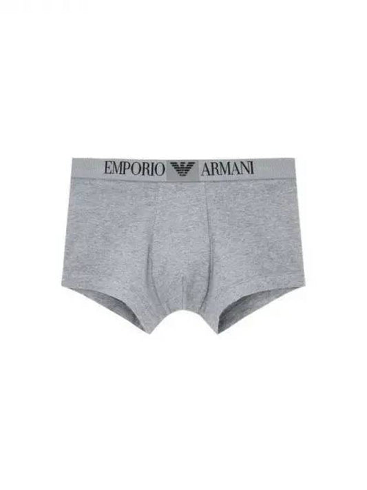 UNDERWEAR Men s Square Eagle Logo Drose Melange Gray 270229 - EMPORIO ARMANI - BALAAN 1