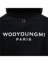 Back Logo Cotton Hoodie Black - WOOYOUNGMI - BALAAN 3