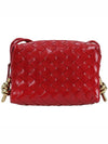 Intrecciato Loop Camera Mini Shoulder Bag Red - BOTTEGA VENETA - BALAAN 3