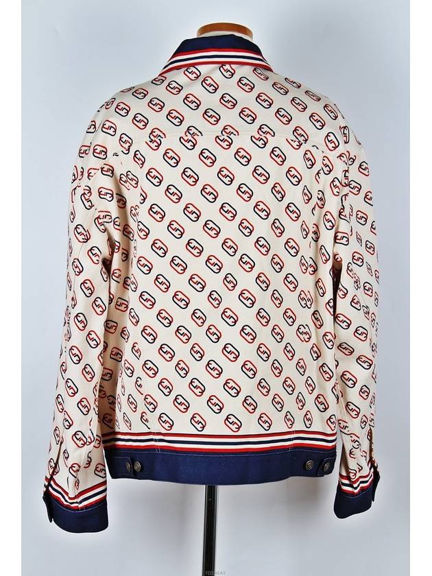 Logo Print Cotton Twill Jacket 52 - GUCCI - BALAAN 4