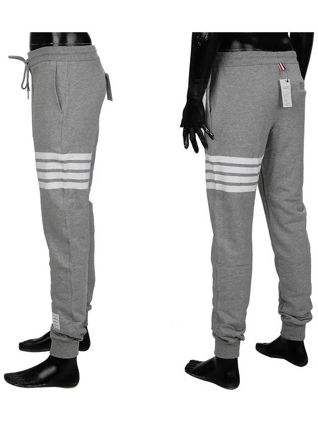 Men's Classic Loopback Engineered 4-Bar Sweatpants Light Grey - THOM BROWNE - BALAAN 3