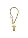 Heart Logo Metal Key Holder Gold - AMI - BALAAN 5