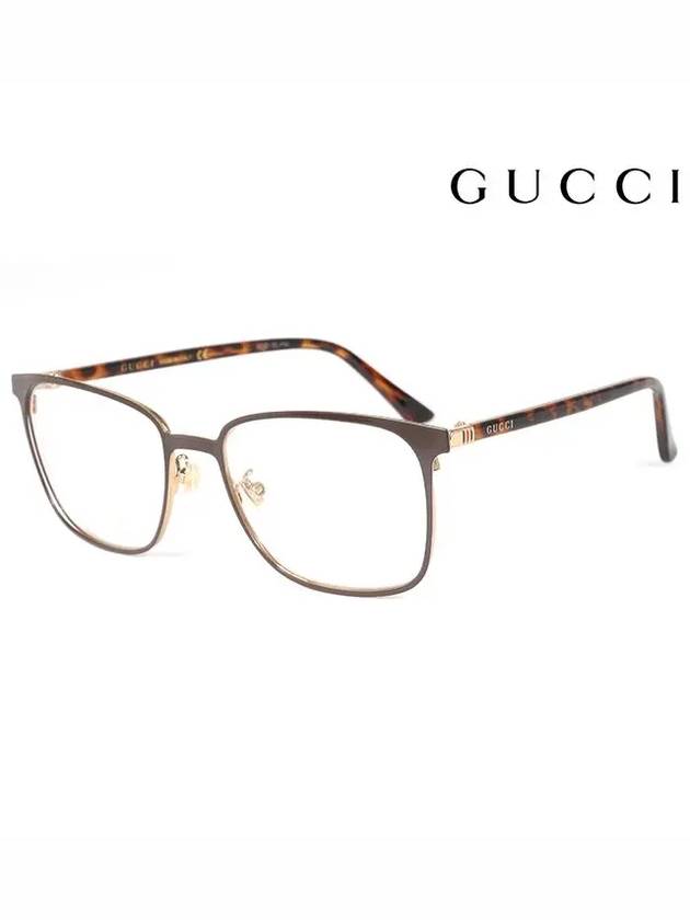 Eyewear Square Eyeglasses Brown - GUCCI - BALAAN 3