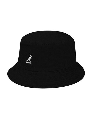 Washed Bucket Hat Black - KANGOL - BALAAN 1