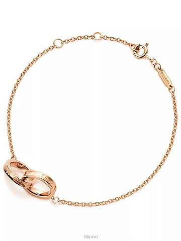 Tiffany 1837 Interlocking Circle Chain Bracelet Rose - TIFFANY & CO. - BALAAN 1