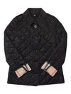 Frankby Diamond Quilted Jacket Black - BURBERRY - BALAAN 3