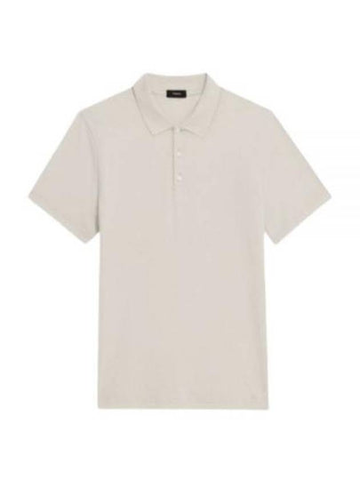 Bronn Cotton Short Sleeve Polo Shirt Beige - THEORY - BALAAN 2