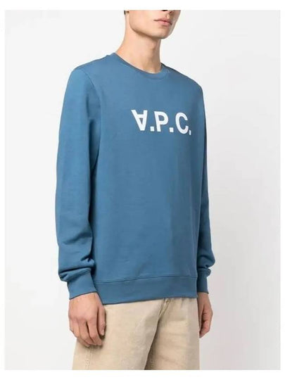 VPC Logo Crew Neck Sweatshirt Blue - A.P.C. - BALAAN 2