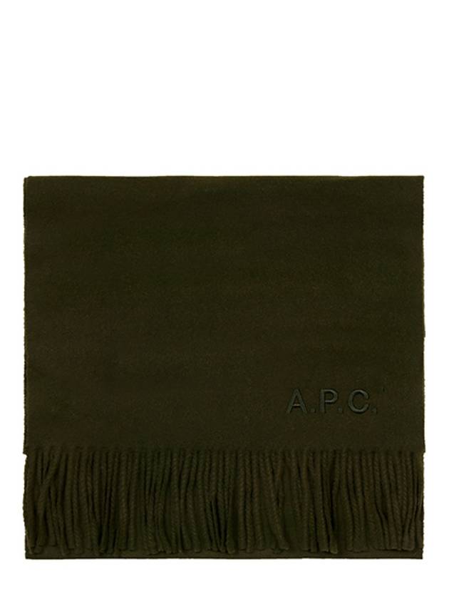 Ambroise Embroidered Muffler Pine Green - A.P.C. - BALAAN 2