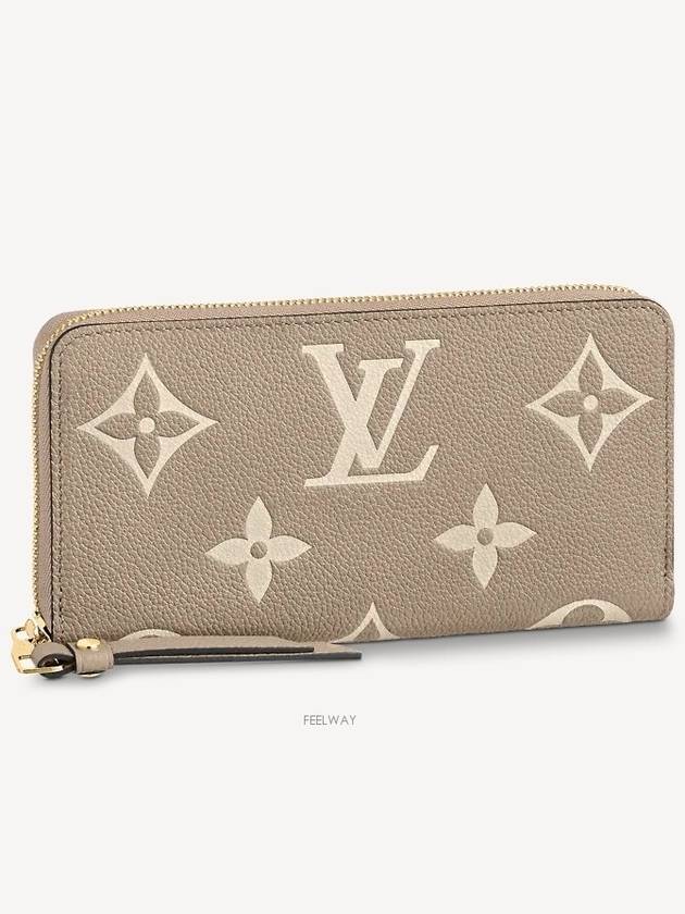 Zippy Bicolor Monogram Empreinte Leather Long Wallet Grey - LOUIS VUITTON - BALAAN 2