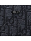 Oblique Jacquard Zipper Long Wallet Black - DIOR - BALAAN 6