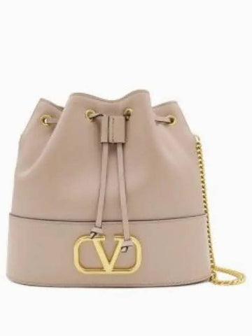 24 4W0P0T83 HPF GF9 4W2P0T83 V logo chain bucket bag 1223778 - VALENTINO - BALAAN 1