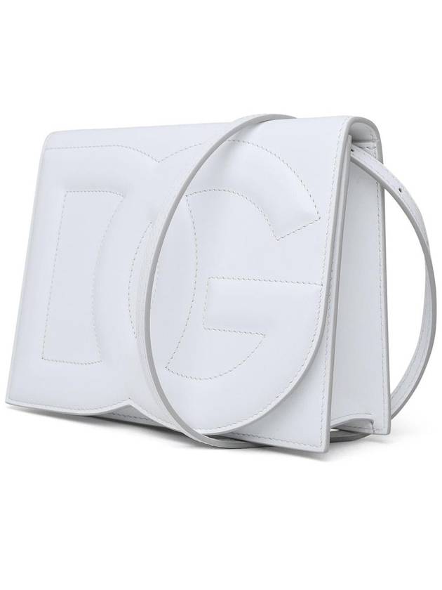 DG Logo Embossed Cross Bag White - DOLCE&GABBANA - BALAAN 3