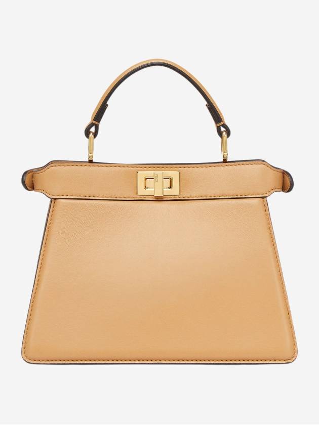 Peekaboo ISeeU Leather Tote Bag Beige - FENDI - BALAAN 2