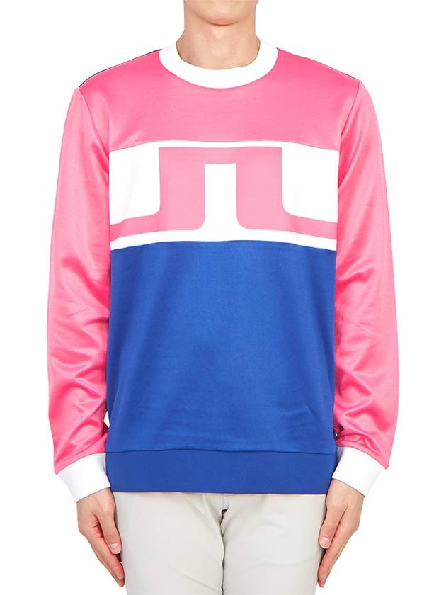 Jones Jones Crew Neck Sweatshirt Blue Pink - J.LINDEBERG - BALAAN 2