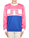 Jones Crew Neck Sweatshirt Blue Pink - J.LINDEBERG - BALAAN 2