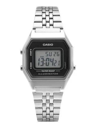 LA680WA 1DF 1 Digital Square Vintage Retro Metal Watch - CASIO - BALAAN 1