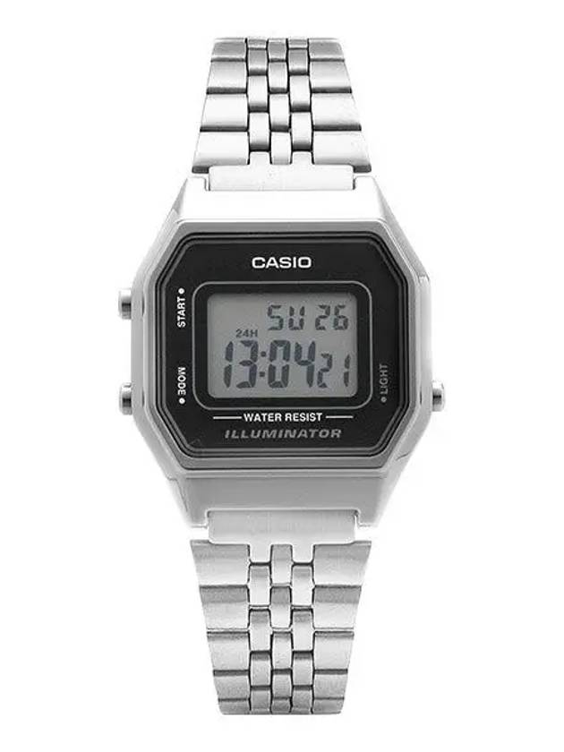 LA680WA 1DF 1 Digital Square Vintage Retro Metal Watch - CASIO - BALAAN 2