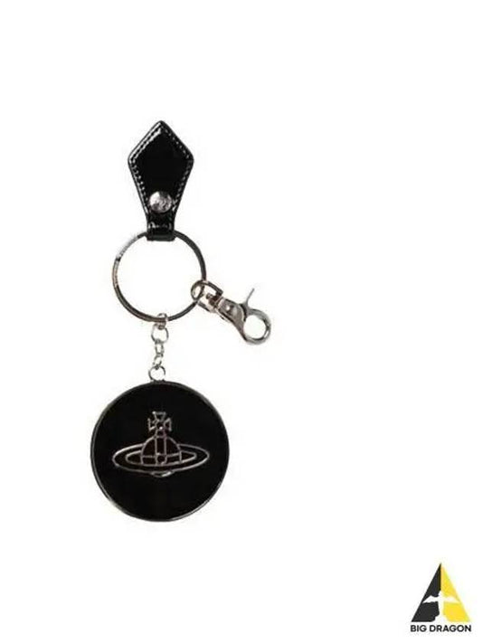 Logo Plaque Keyring Black 82030102 OM000 - VIVIENNE WESTWOOD - BALAAN 1