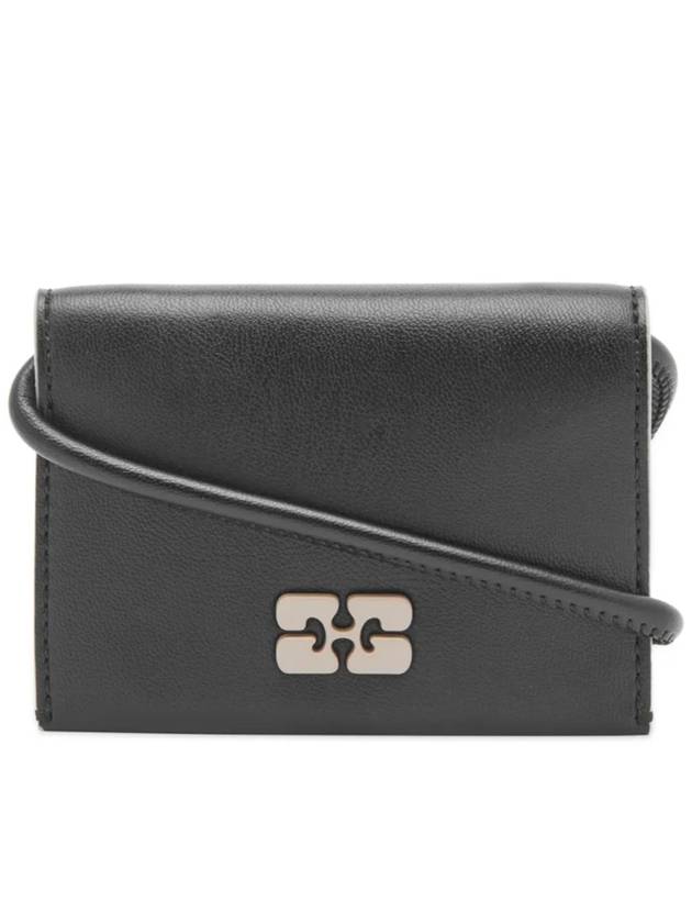 Bou Strap Wallet Black - GANNI - BALAAN 2