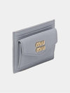 Logo Flap Card Wallet Gray 5MC081 D729 - MIU MIU - BALAAN 3