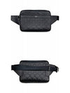 Calfskin Triomphe Embossed Belt Bag Black - CELINE - BALAAN 5