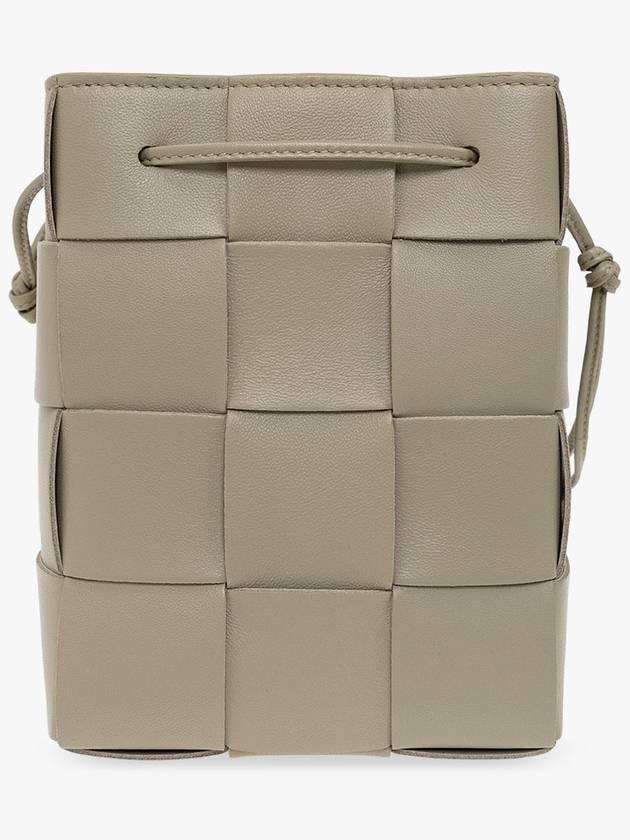 Intrecciato Cassette Small Bucket Bag Travertine - BOTTEGA VENETA - BALAAN 4