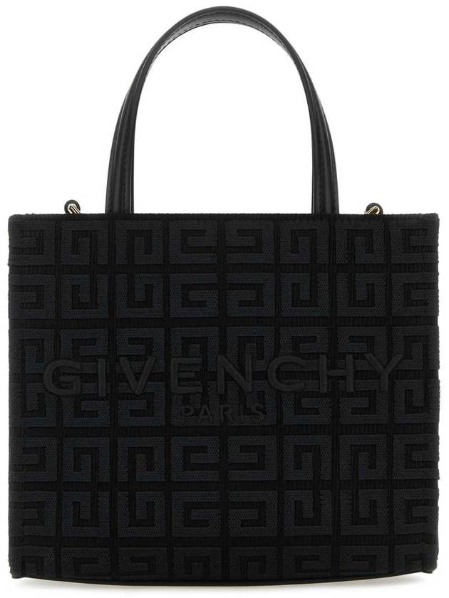 Mini G-Tote Shopping Bag In 4G Embroidery Black - GIVENCHY - BALAAN 2