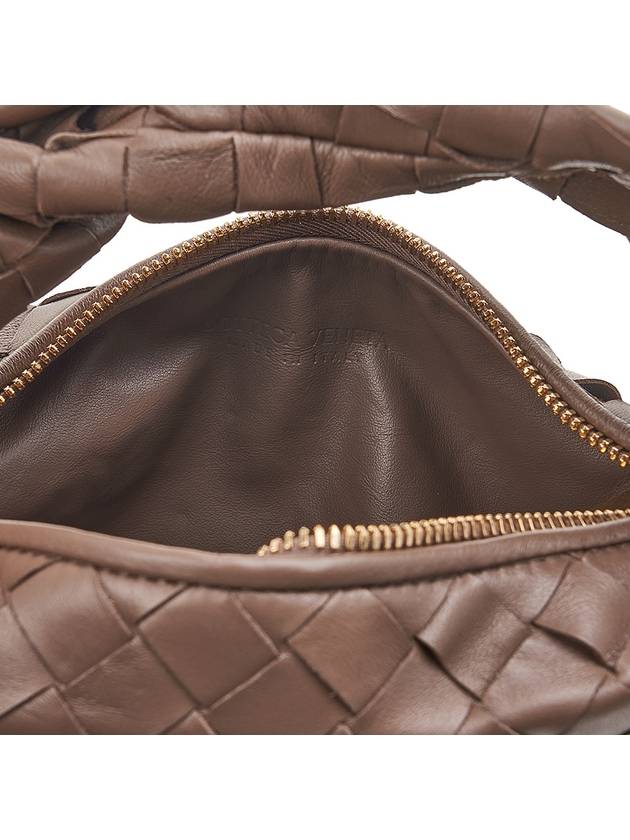 Jodie Intrecciato Small Tote Bag Light Brown - BOTTEGA VENETA - BALAAN 10