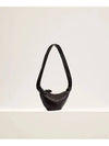 Croissant Small Nappa Leather Cross Bag Dark Chocolate - LEMAIRE - BALAAN 4