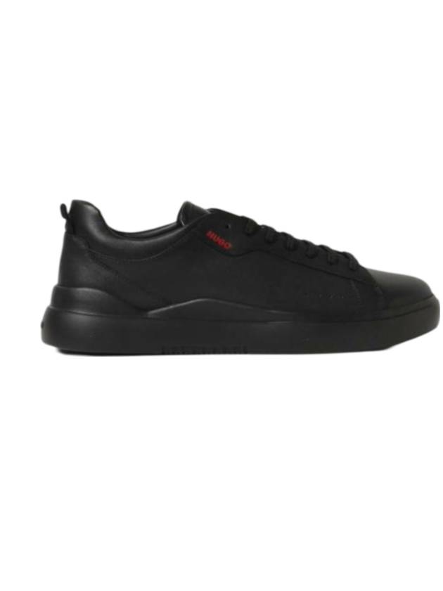 Cupsole Trainers Smooth Leather Low Top Sneakers Black - HUGO BOSS - BALAAN 1