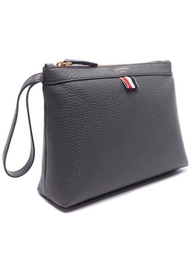 Beauty Pouch Bag Grey - THOM BROWNE - BALAAN 4