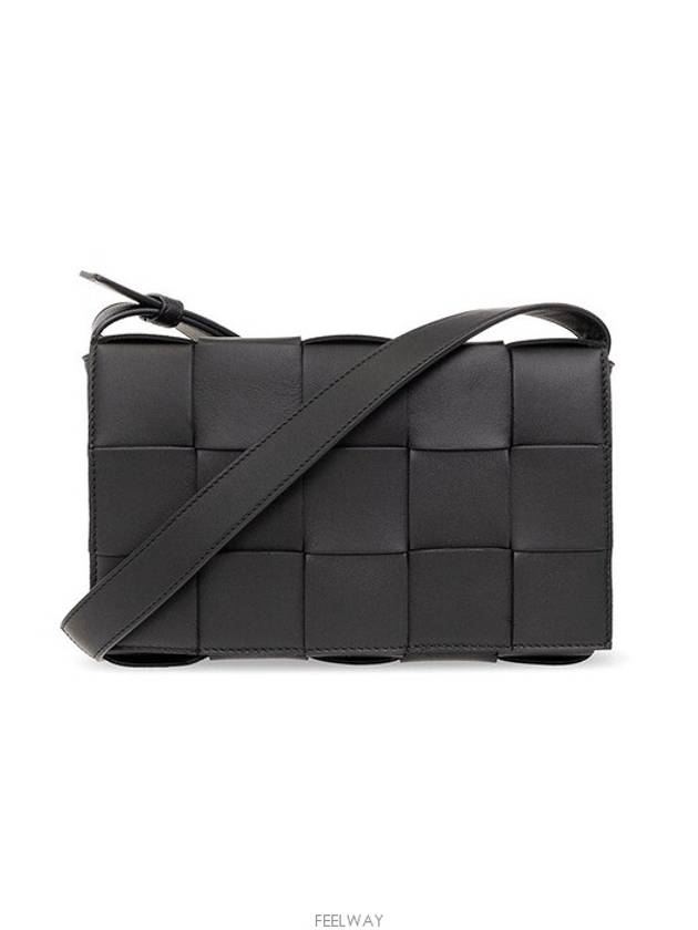 Intrecciato Cassette Cross Bag Black - BOTTEGA VENETA - BALAAN 4