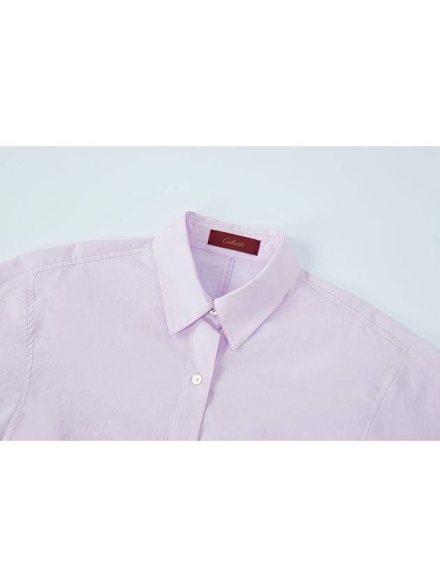 Cotton Crop Shirt LavenderC3WBL71LA - CALLAITE - BALAAN 8