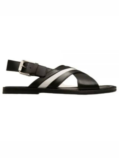 Jamilo Strap Leather Sandals Black - BALLY - BALAAN 2